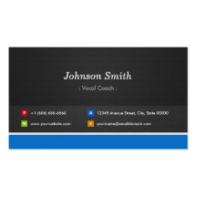 Vocal Coach - Professional Customizable Business Card Template