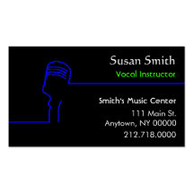 Vocalist Business Card
