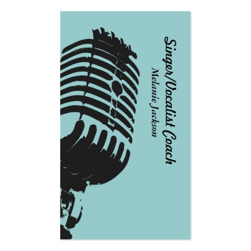 Vocalist Business Cards (front side)