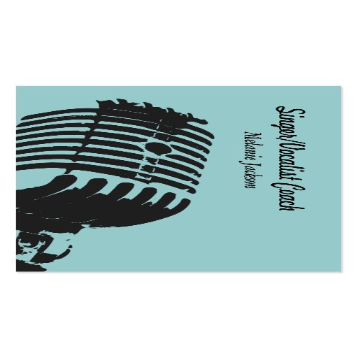 Vocalist Business Cards