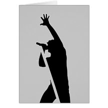 Vocalist Silhouette Cards