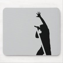Vocalist Silhouette Mousepad