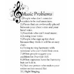 Vocalists problems list t-shirts