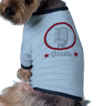 vocals pet shirt
