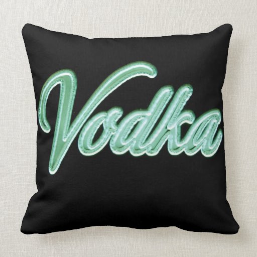 Vodka de neón cojines