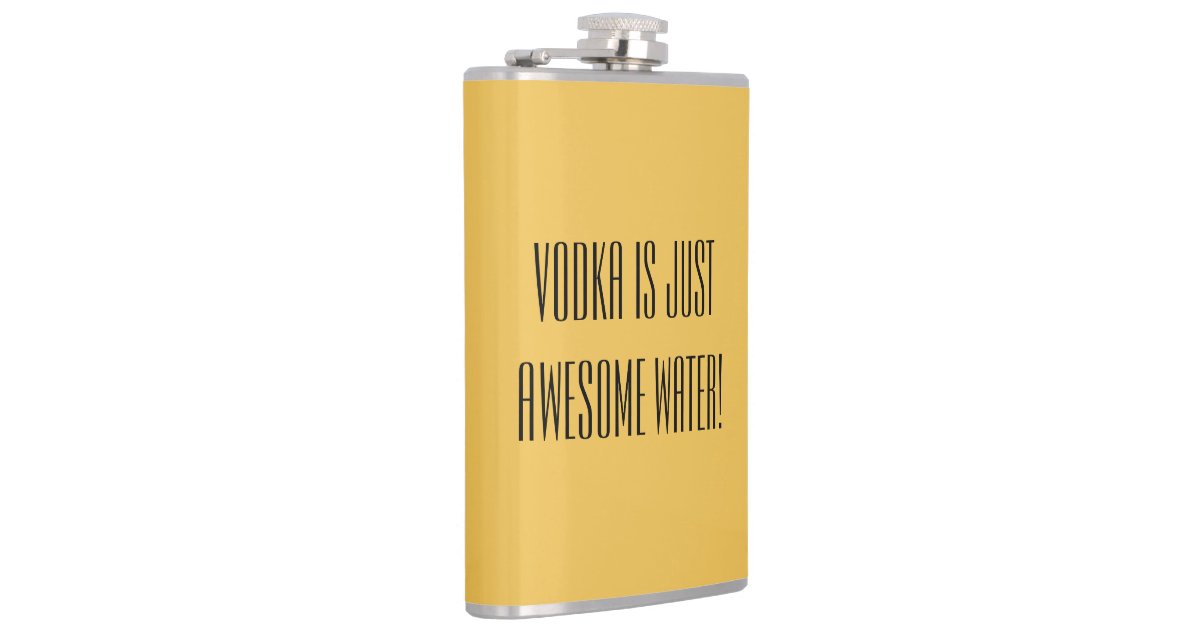 Vodka Humor Flask Zazzle