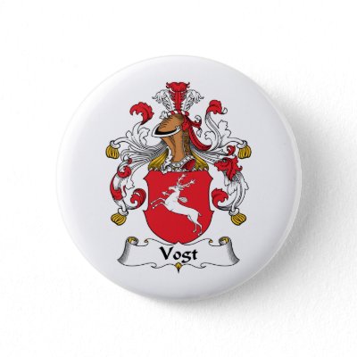 Vogt Family Crest Button by coatsofarms