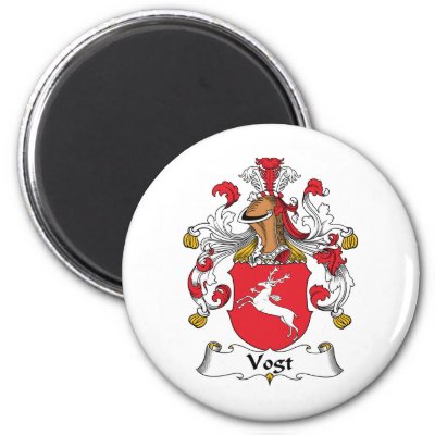 Vogt Family Crest Refrigerator Magnets by coatsofarms