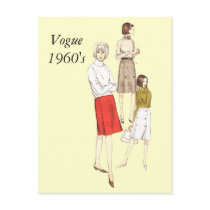 Vogue 1960s, Vogue1960's Post Cards