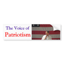 Voice of Patriotism Bumper Sticker bumper stickers by BrilliantPolitics Voice of Patriotism Bumper Sticker bumper stickers