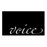 Voice: Voice Actor Business Card Template