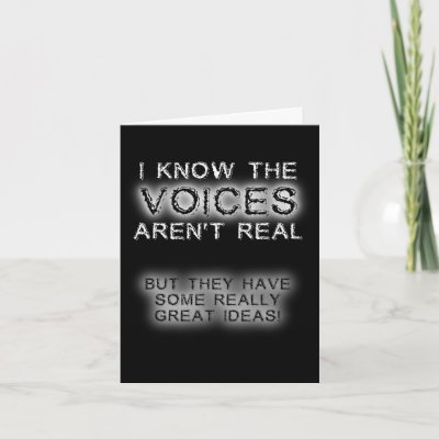 funny voices. Voices Funny Birthday Card