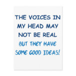 Voices in My Head Post Card
