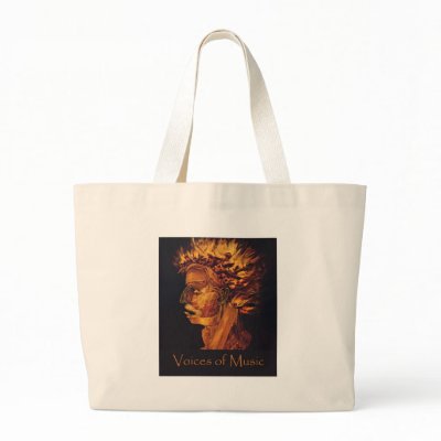 Voices of Music Fire Tote Tote Bags by walvis2007