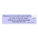 Voices of our fathers - Franklin bumper stickers by OBumper Voices of our fathers - Franklin bumper stickers