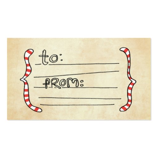 vol25- holiday gift tag brackets design 2 business card (front side)