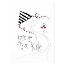 vol25 lets fly a kite post card