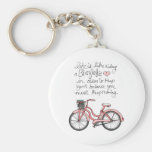 vol25 life is like riding a bicycle key chain