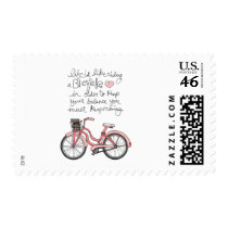 vol25 life is like riding a bicycle postage stamp