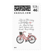 vol25 life is like riding a bicycle postage stamp