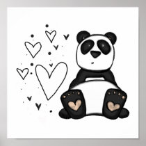 Vol25 panda love poster posters