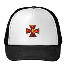 Volcanic Iron Cross Trucker Hat