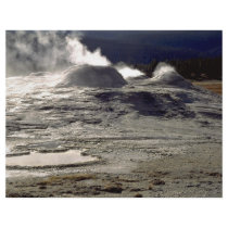 Volcanic land, Upper Geyser Basin, Yellowstone Nat Flyer