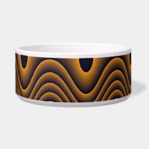 Volcanic Oceans Patterned Dog Bowl