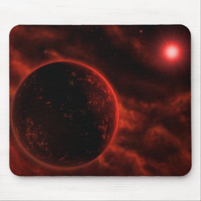 Volcanic Planet Mouse Pad by Volcanokitten