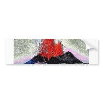 Volcano 7 enamel bumper stickers