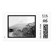 Volcano and Train in Guatemala 1899 Postage