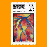 volcano - fine art by asztalos krisztina stamps