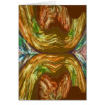 Volcano works:  River in Golden Flames Greeting Card
