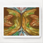 Volcano works:  River in Golden Flames Mouse Pad