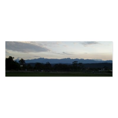 Volcanos seen from Shell, Ecuador, mini bookmarks Business Cards by shades_of_light