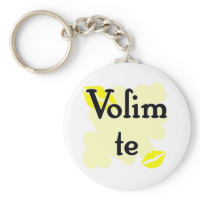 Volim te  - Croatian - I Love You Keychain