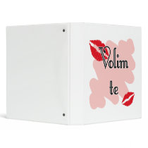 Volim te - Serbian - I Love You Binders