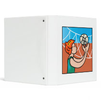 Volley Ball girl Vinyl Binder