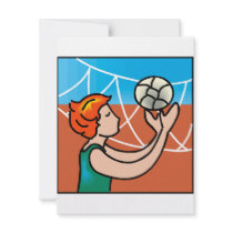 Volley Ball girl Personalized Invite
