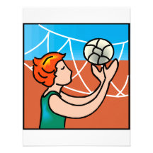 Volley Ball girl Personalized Invite