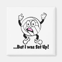 Volley Dude Refrigerator Magnets