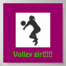 Volley girl!!!! posters