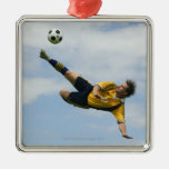 Volley kick 2 christmas tree ornament