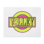 volley logo pink and yellow green flyers