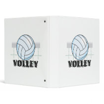 volley volleyball graphic and text binder