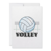 volley volleyball graphic and text custom invites