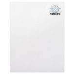 volley volleyball graphic and text letterhead template