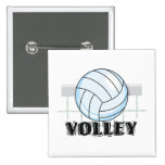 volley volleyball graphic and text pin