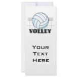volley volleyball graphic and text full color rack card
