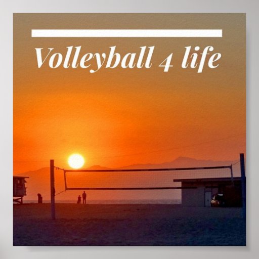 Volleyball 4 Life Poster Zazzle